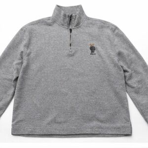 Polo by Ralph Lauren Charcoal Zip-Up Sweater